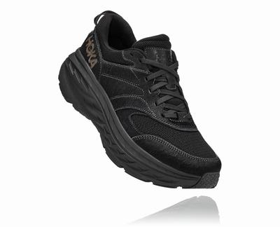 Hoka All Gender X Eg Bondi L Road Running Shoes Black (HO7604) Australia